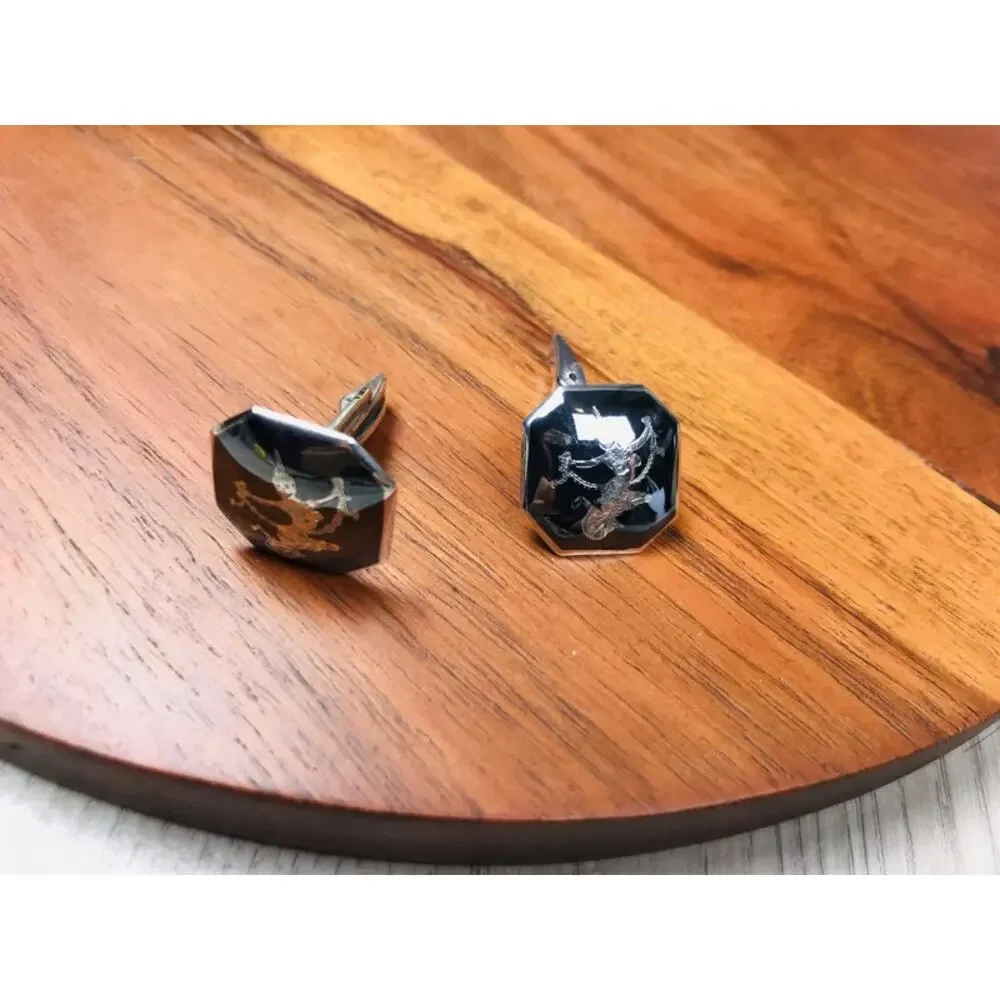 Men's Vintage 925 Siam Sterling Silver Cufflinks